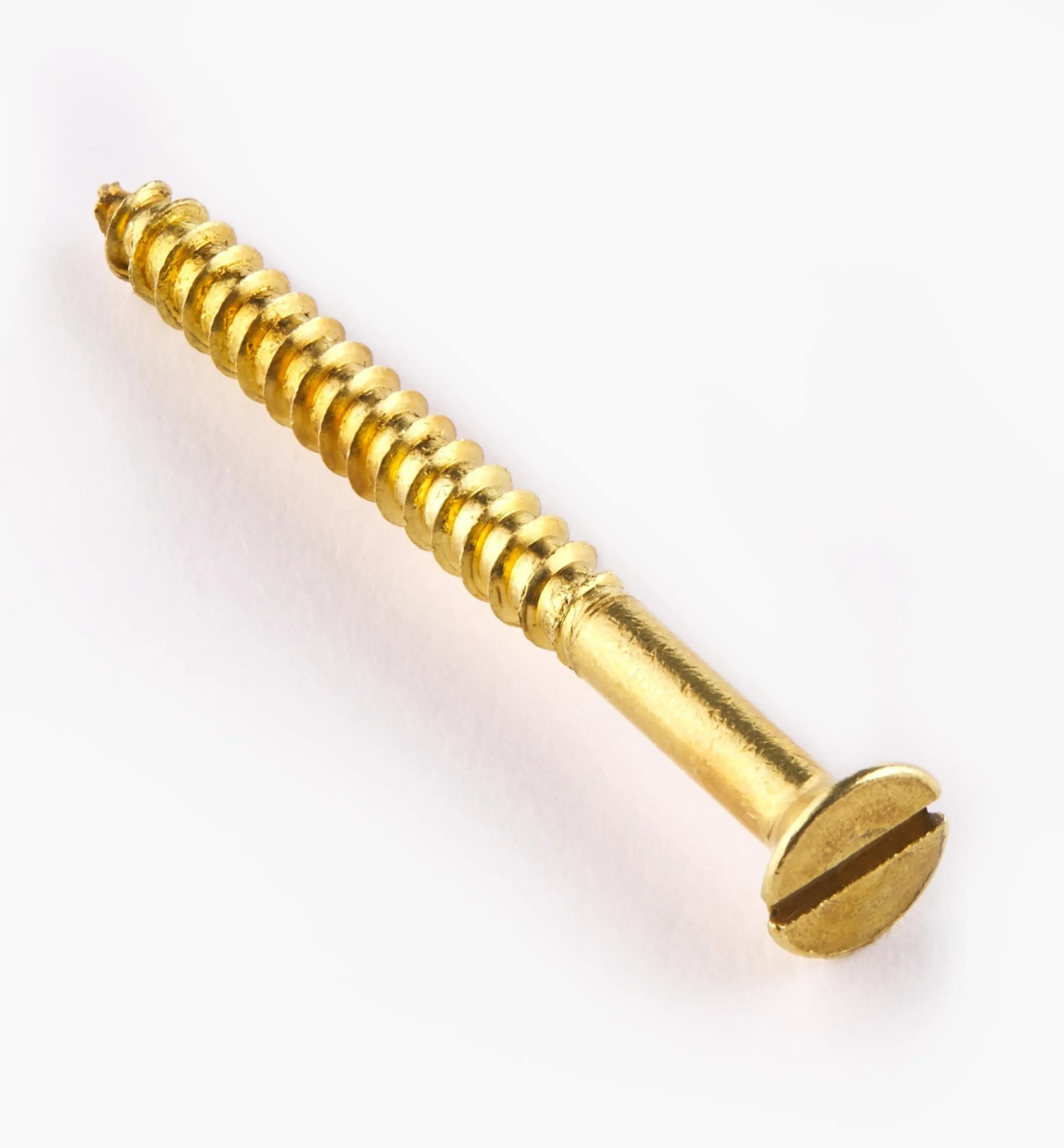 1 1/2" #6 Flat-Head Brass Screws