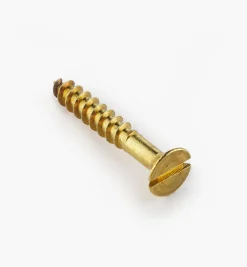 1 1/4" #10 Flat-Head Brass Screws