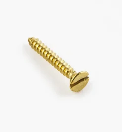 1/2" #1 Flat-Head Brass Screws
