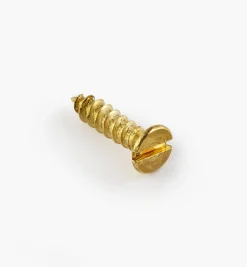 3/8" #2 Flat-Head Brass Screws