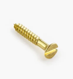 5/8" #3 Flat-Head Brass Screws