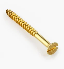 2" #10 Flat-Head Brass Screws