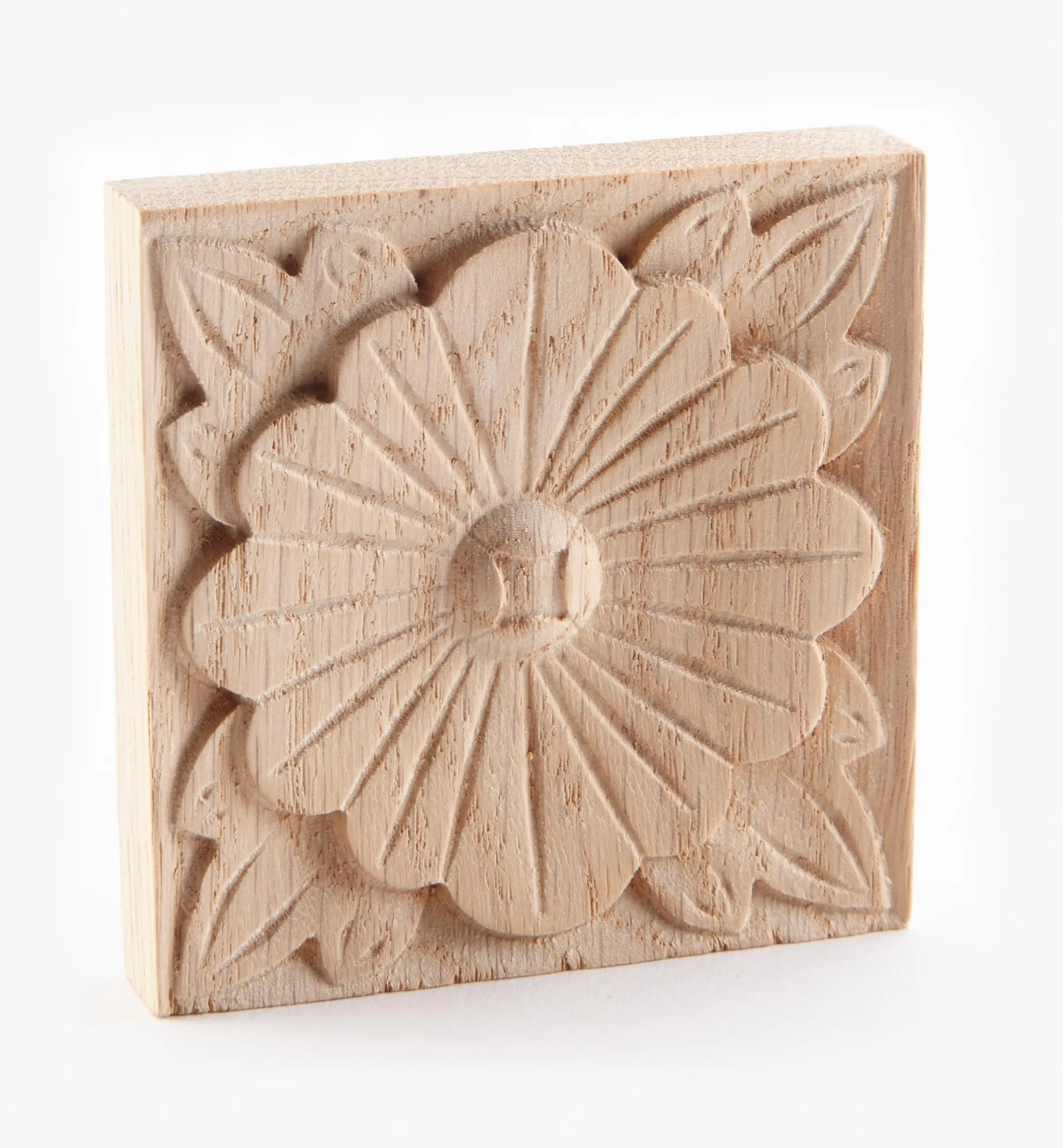 2 3/4" Hand-Carved Square Appliqué