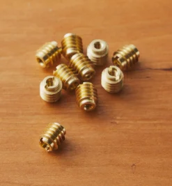 6-32 Brass Knife-Edge Insert Nuts