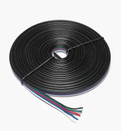 22 Ga. Five-Conductor Flat Ribbon Wire For RGB+W LED Tape Lights