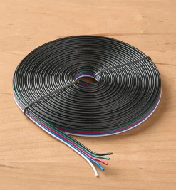 22 Ga. Five-Conductor Flat Ribbon Wire For RGB+W LED Tape Lights