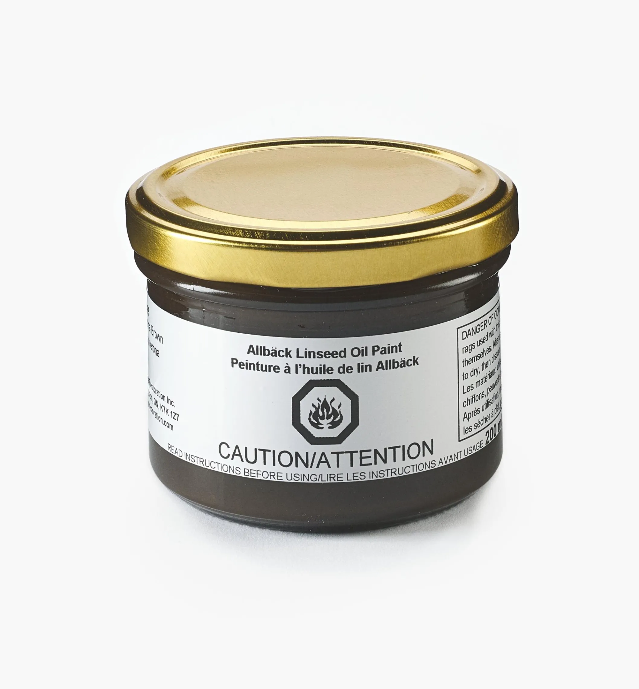 Allbäck Verona Brown Linseed Oil Paint