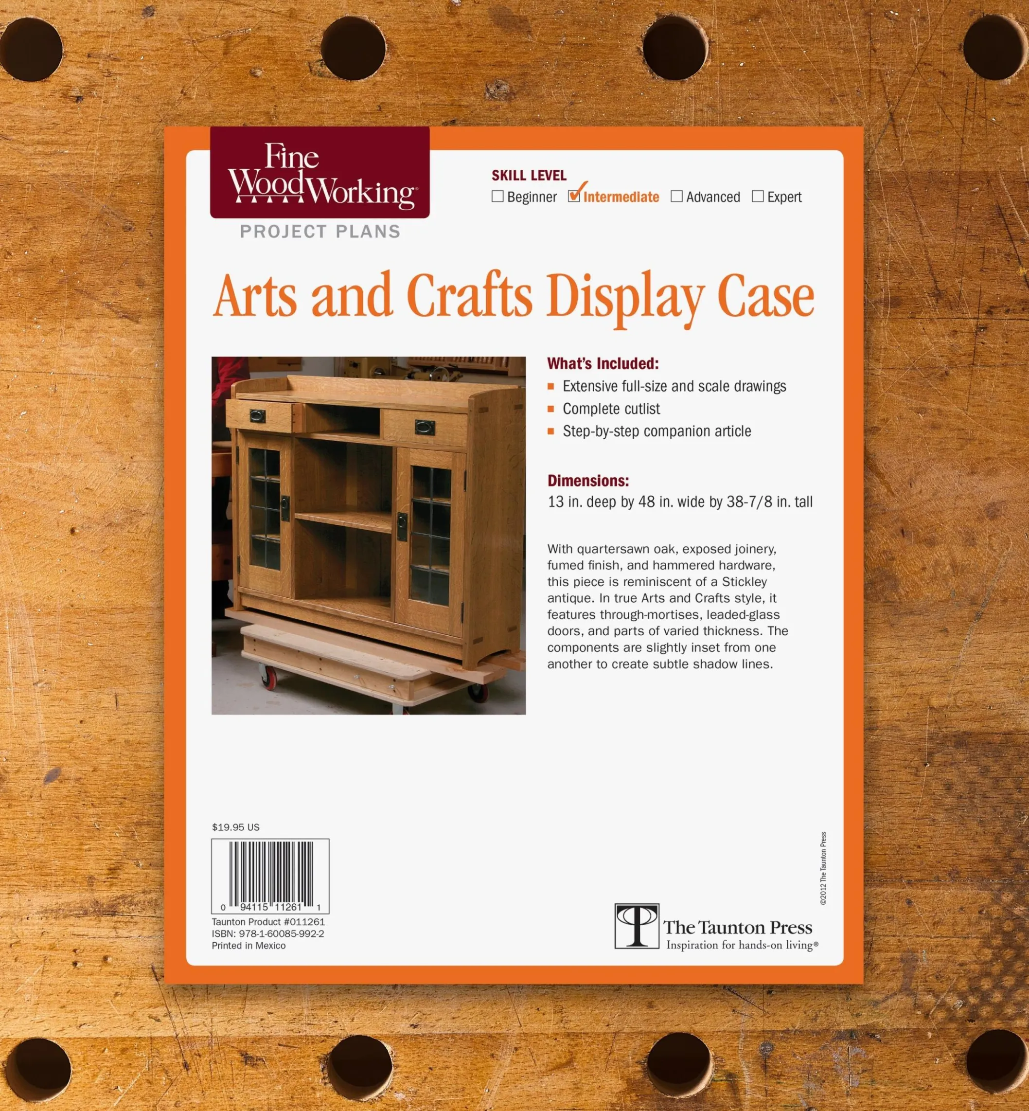 Arts And Crafts Display Case Plan