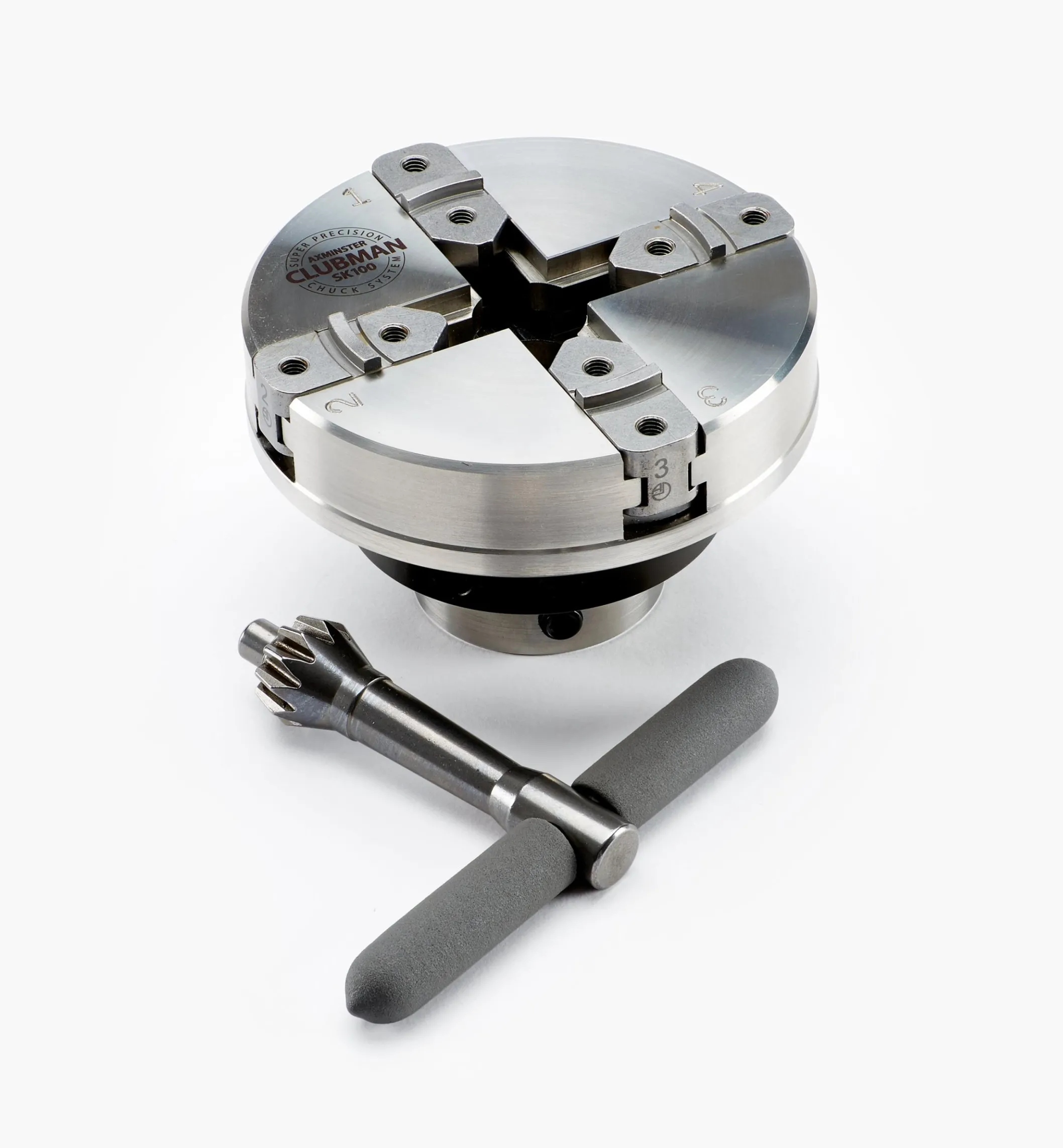 Axminster Stainless-Steel SK100 Scroll Chuck