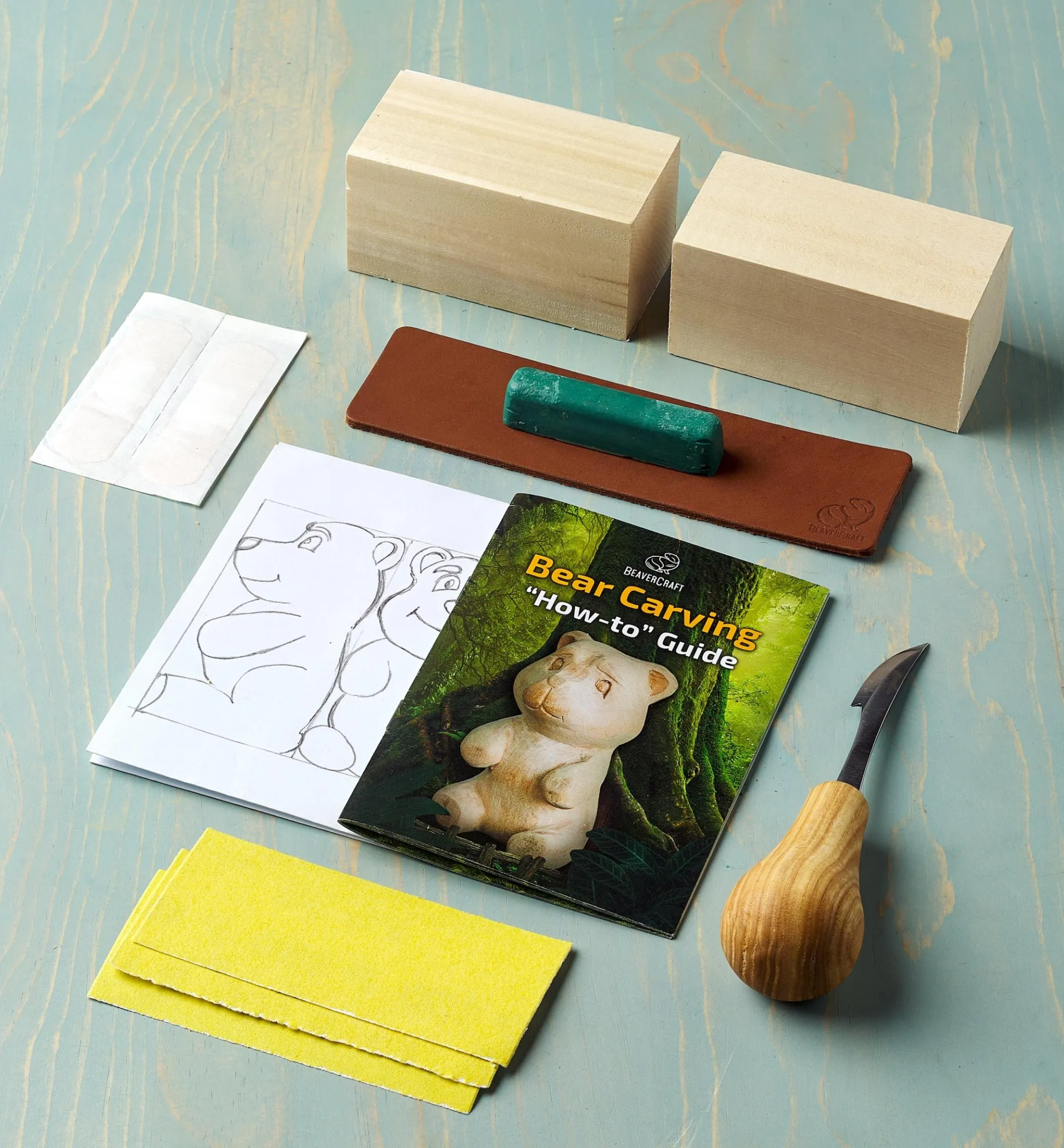 BeaverCraft Bear Carving Kit