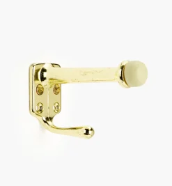 Belwith Polished Brass Doorstop With Hook