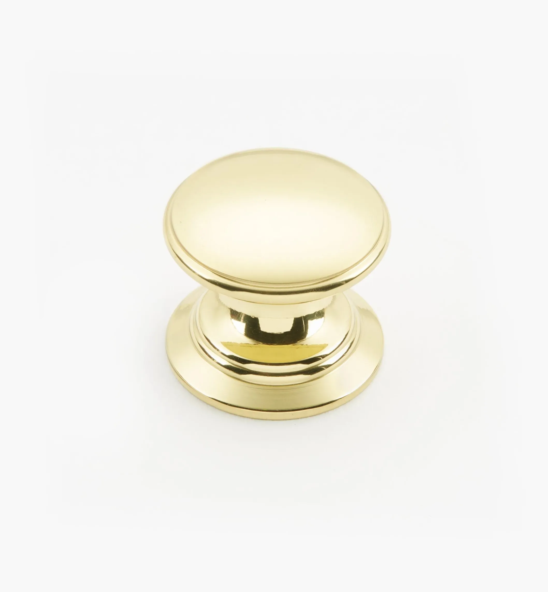 Bevelled Brass Round Knobs