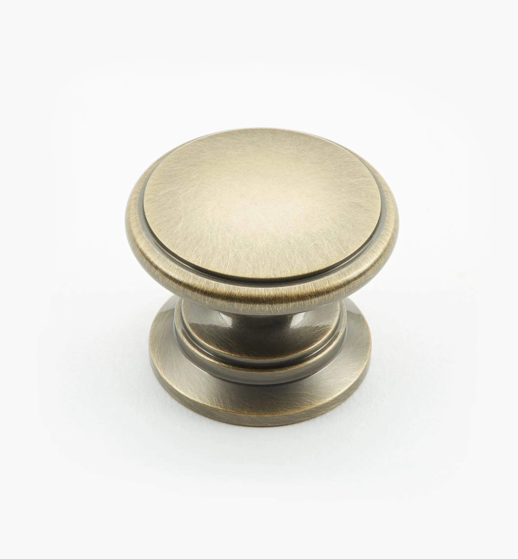 Bevelled Brass Round Knobs