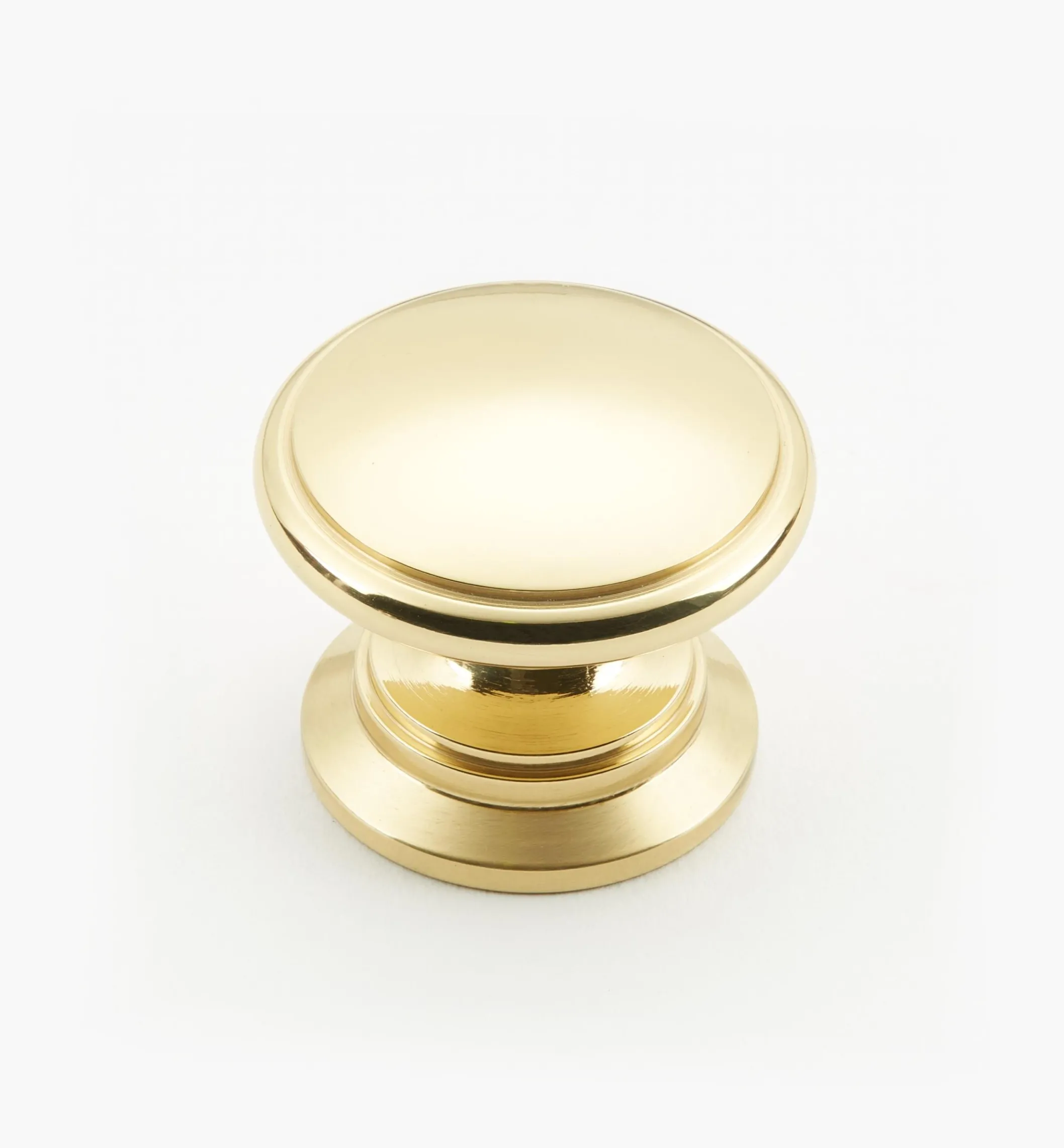 Bevelled Brass Round Knobs