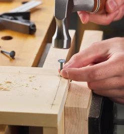 Blued Steel Diamond-Head Forged Nails From Clouterie Rivierre