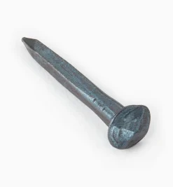 Blued Steel Diamond-Head Forged Nails From Clouterie Rivierre