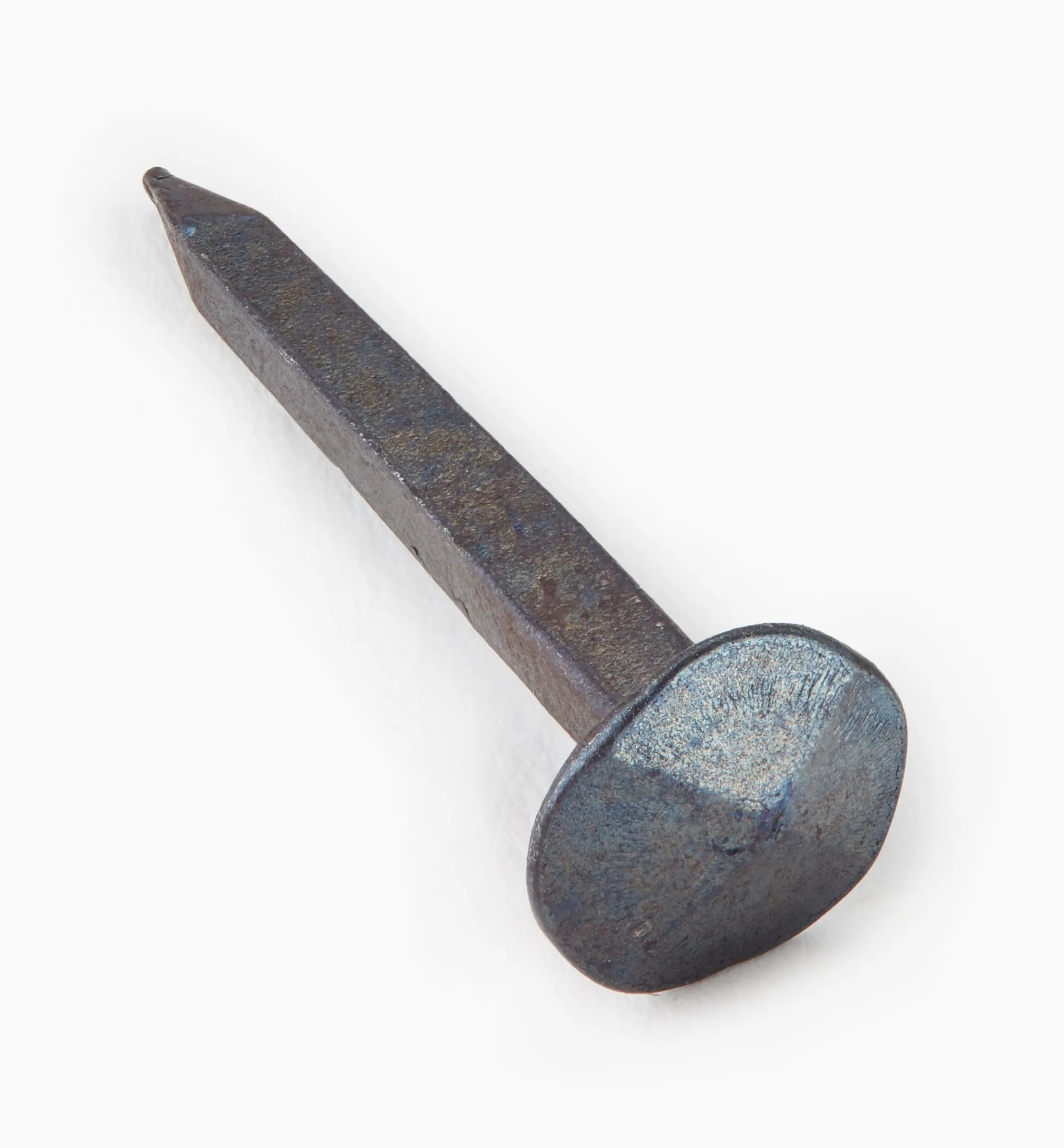 Blued Steel Diamond-Head Forged Nails From Clouterie Rivierre