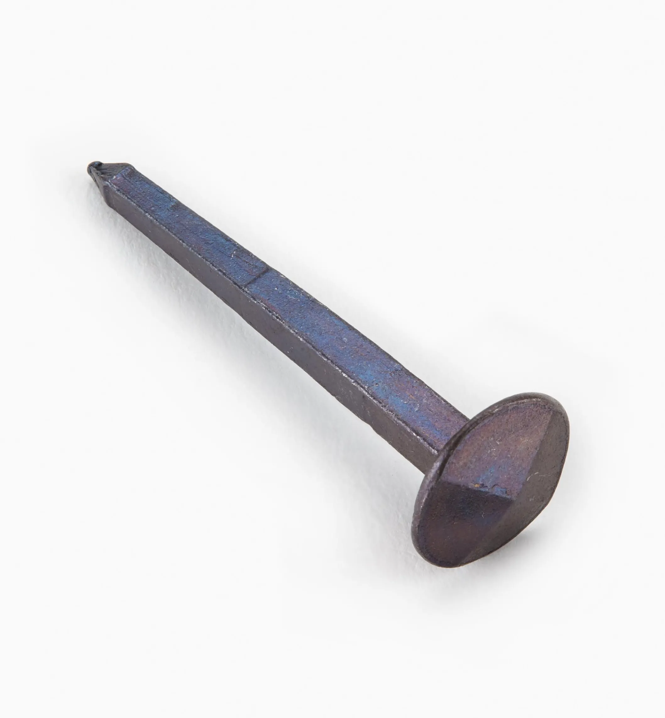 Blued Steel Diamond-Head Forged Nails From Clouterie Rivierre