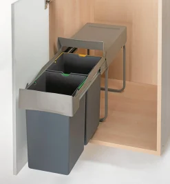 Bottom-Mount Sliding Waste Containers