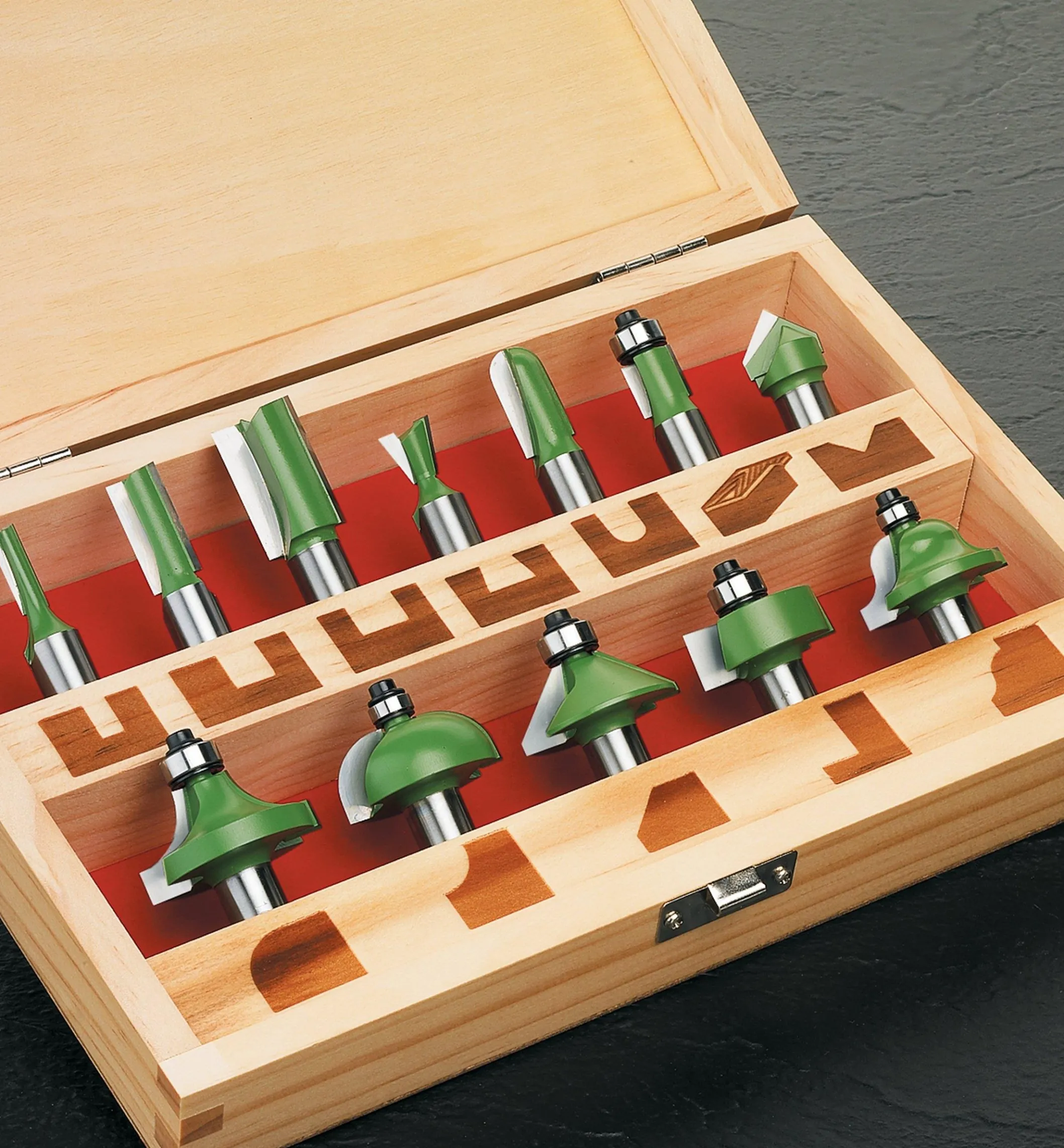 Boxed Set Of 12 Router Bits