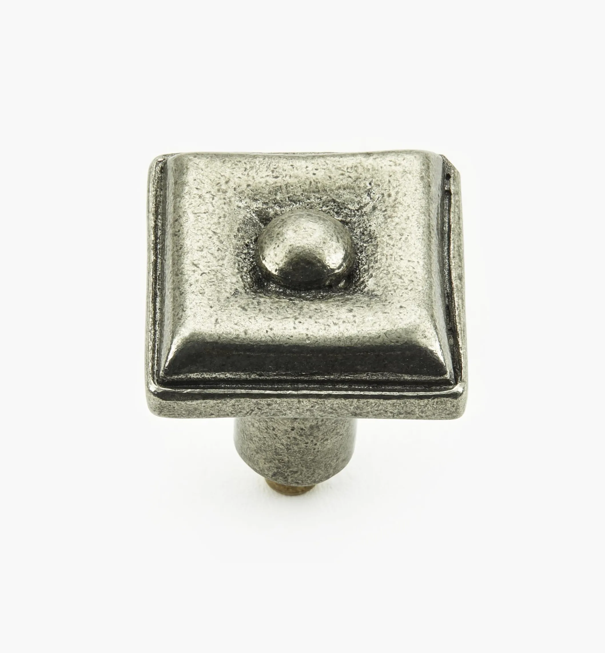 Bright Pewter Square Knobs