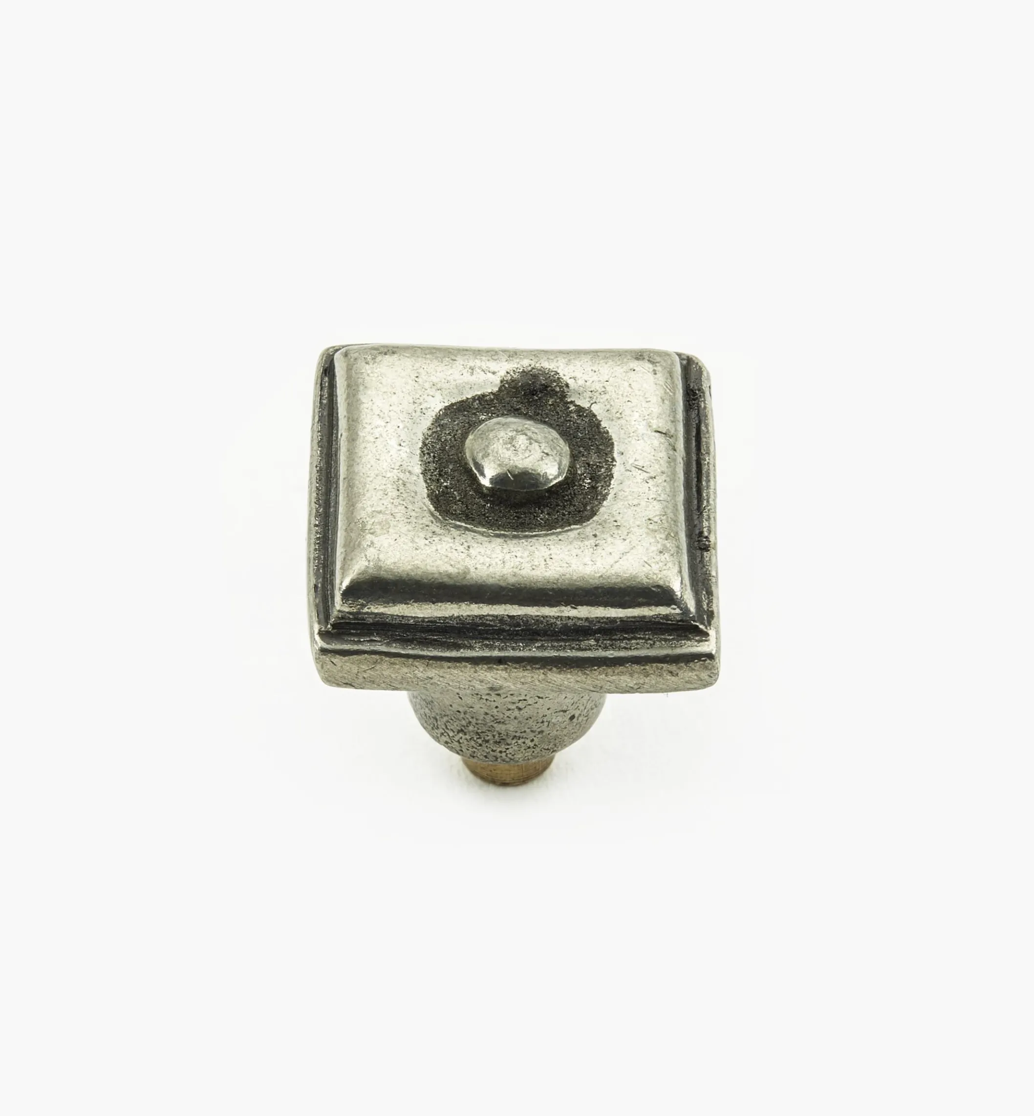 Bright Pewter Square Knobs