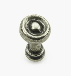 Bright Pewter Round Knobs