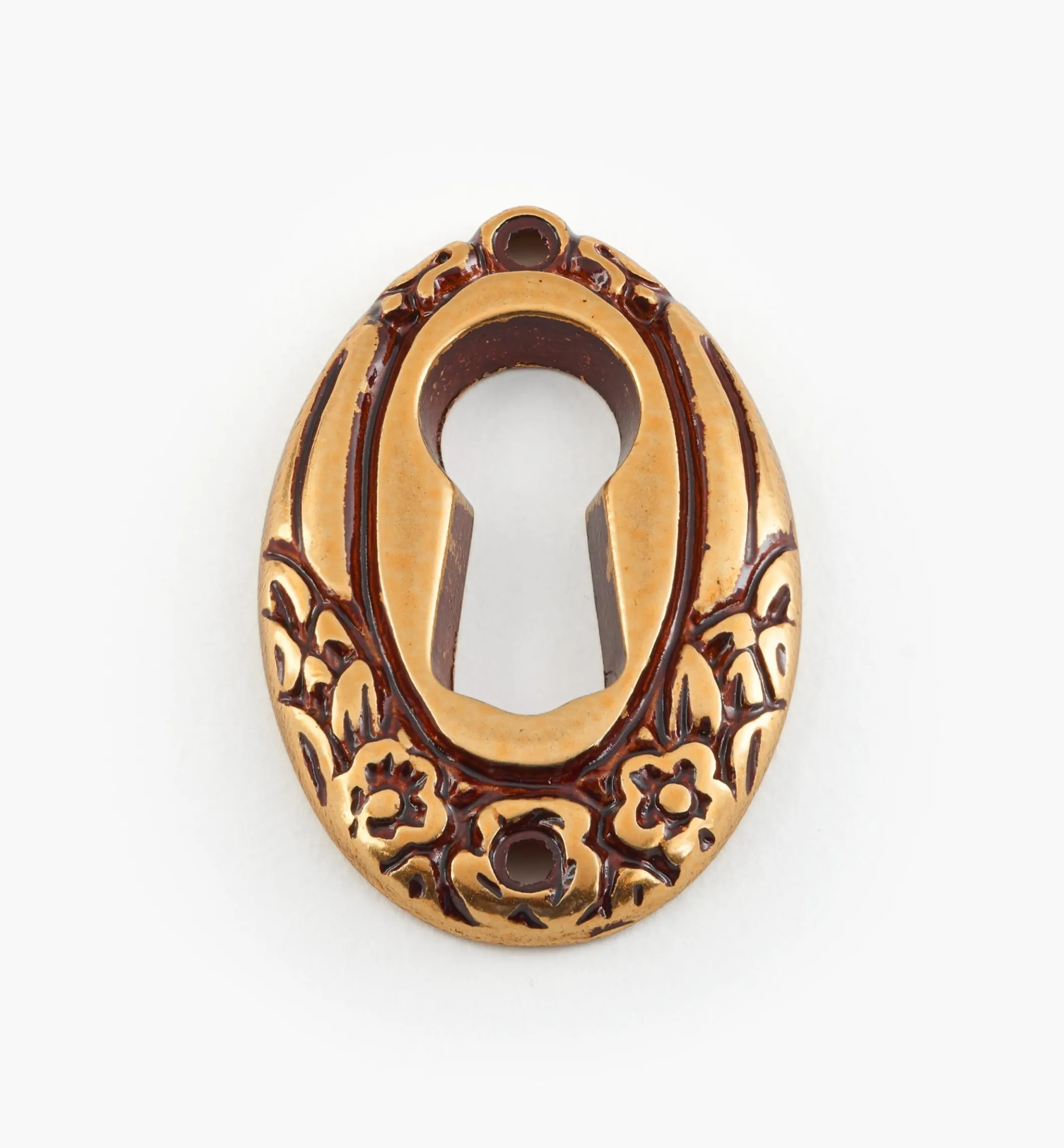 Bronze Patina Keyhole Escutcheon