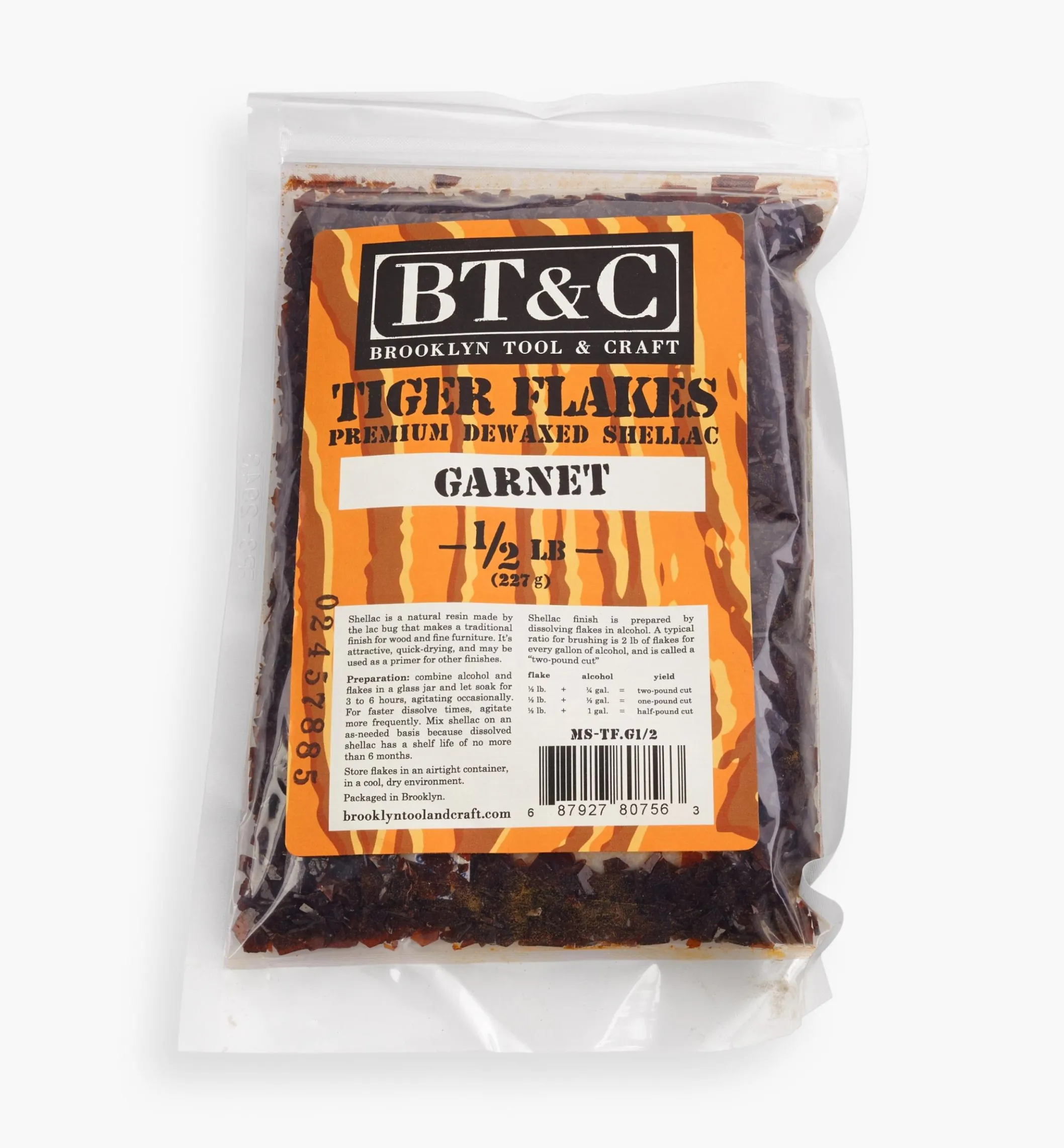 Brooklyn Tool & Craft De-Waxed Shellac Flakes