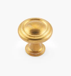 Brusso Brass Ringed Knob