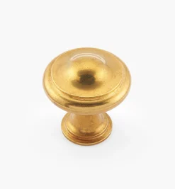 Brusso Ridged Brass Cabinet Knob