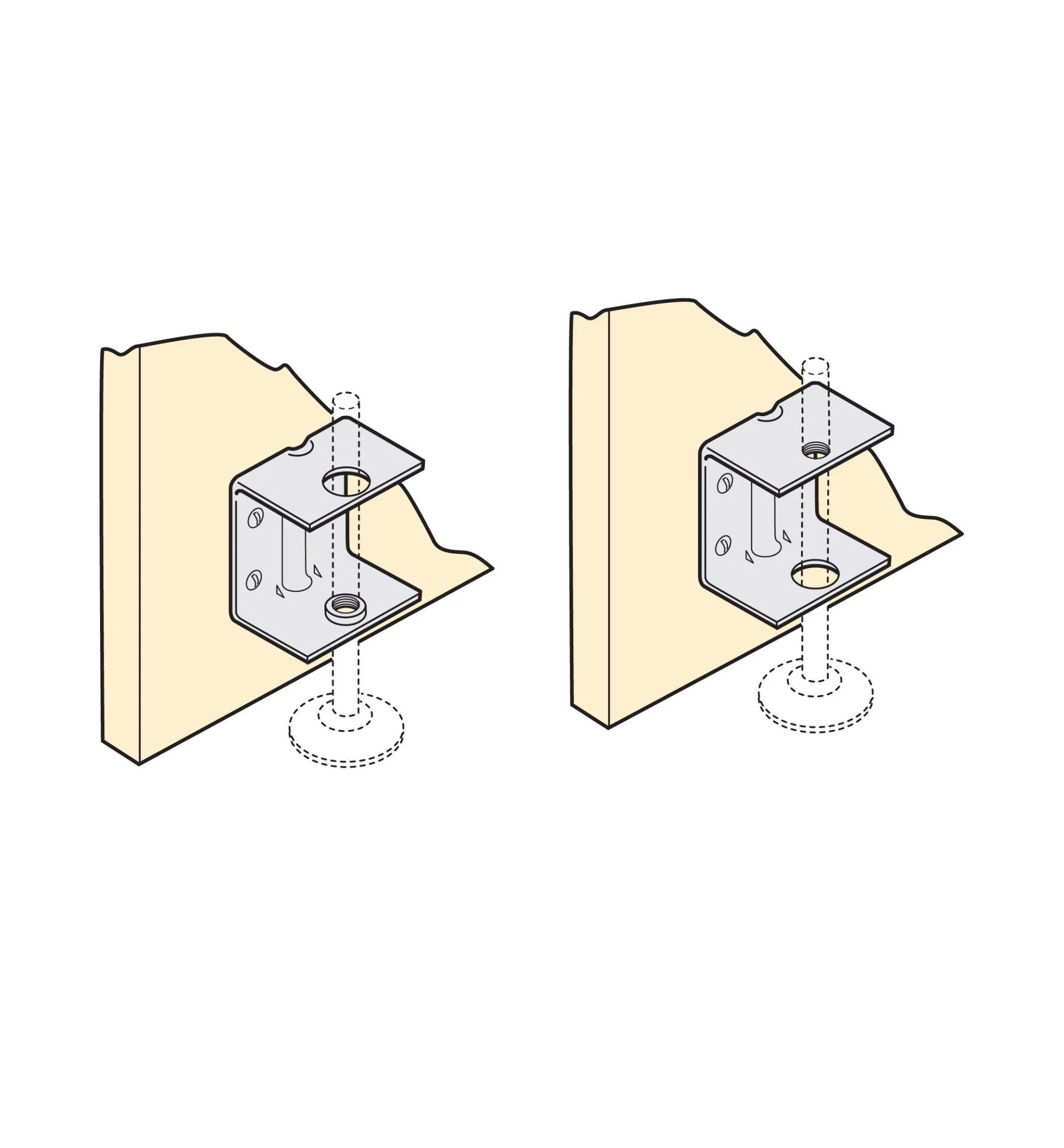 Cabinet Leveller Panel Brackets