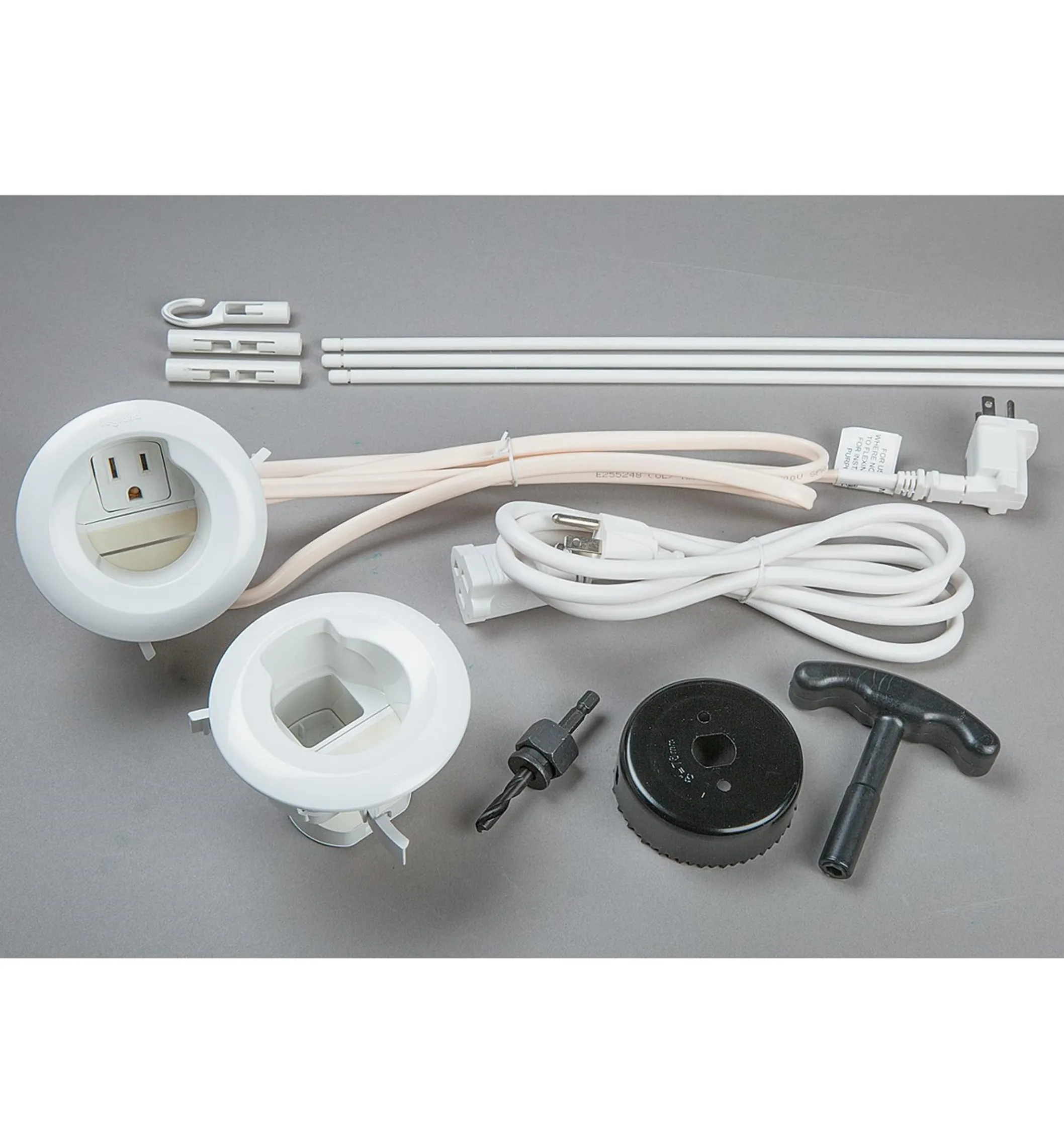 Cable Grommet Kit For Wall-Mounted Electronics