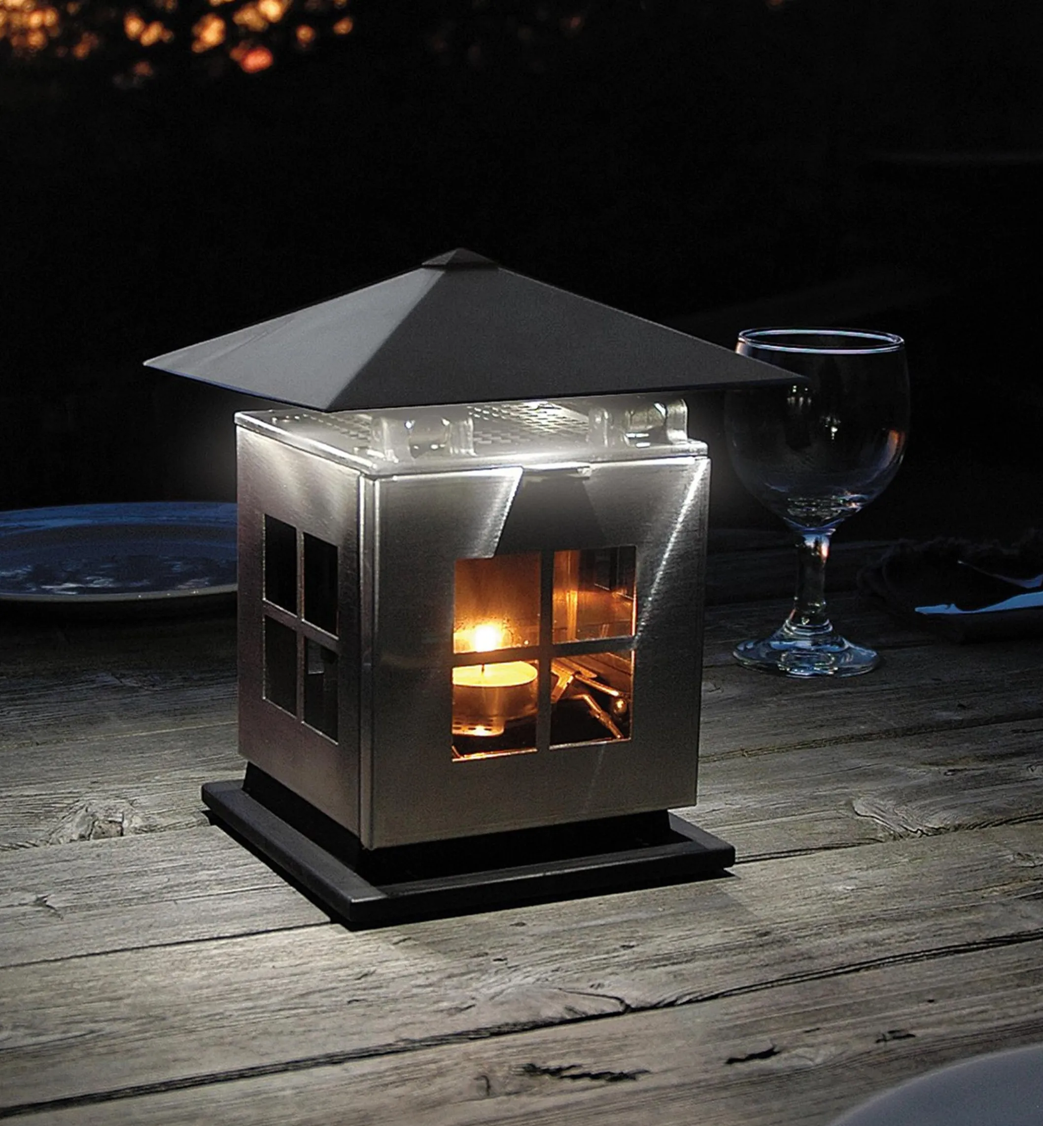 Candle-Powered LED Lantern