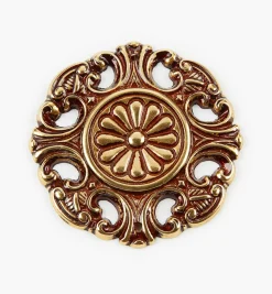 Cast Brass Appliqué Rosette Accents