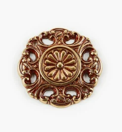 Cast Brass Appliqué Rosette Accents