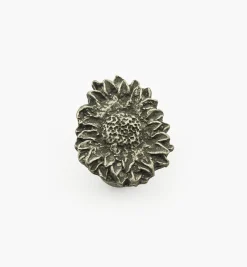 Cast Pewter Sunflower Knobs