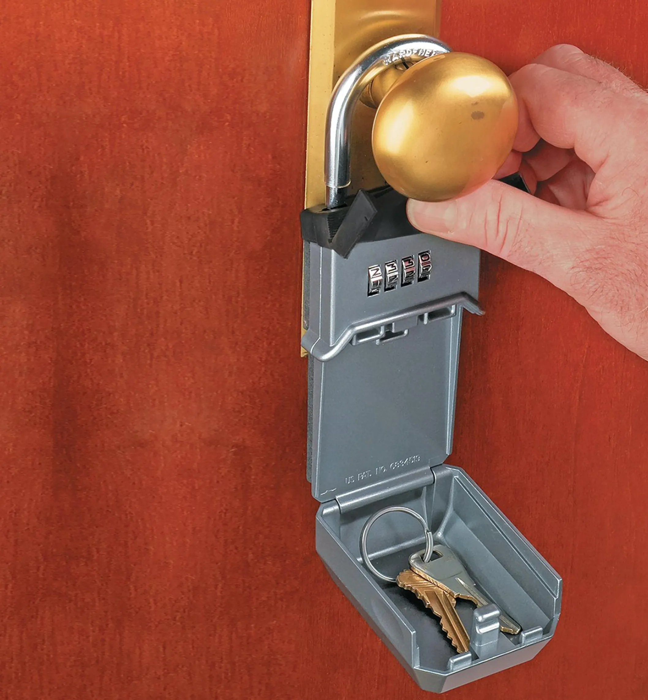 Combination Key Lockbox With Shackle