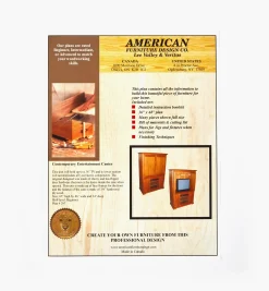 Contemporary Entertainment Center Plan