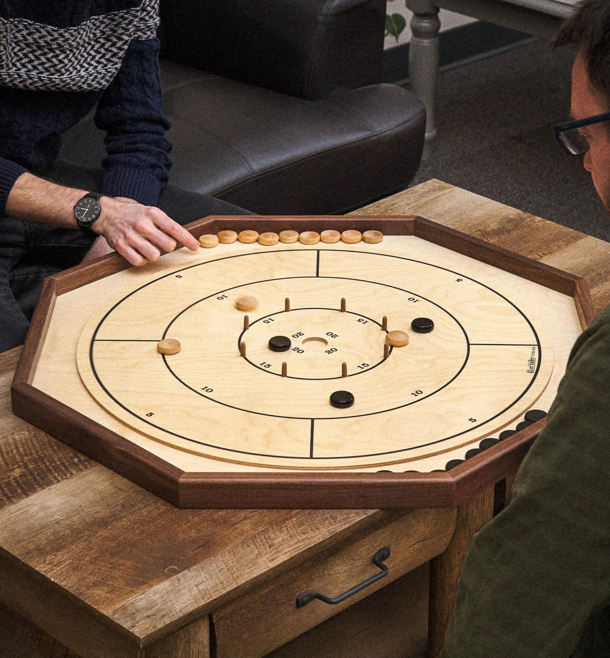 Deluxe Crokinole, Checker & Chess Board