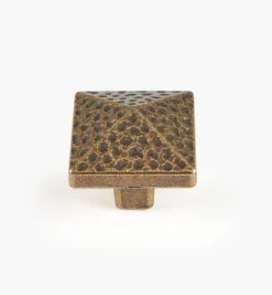 Die-Cast "Forged" Square Knobs