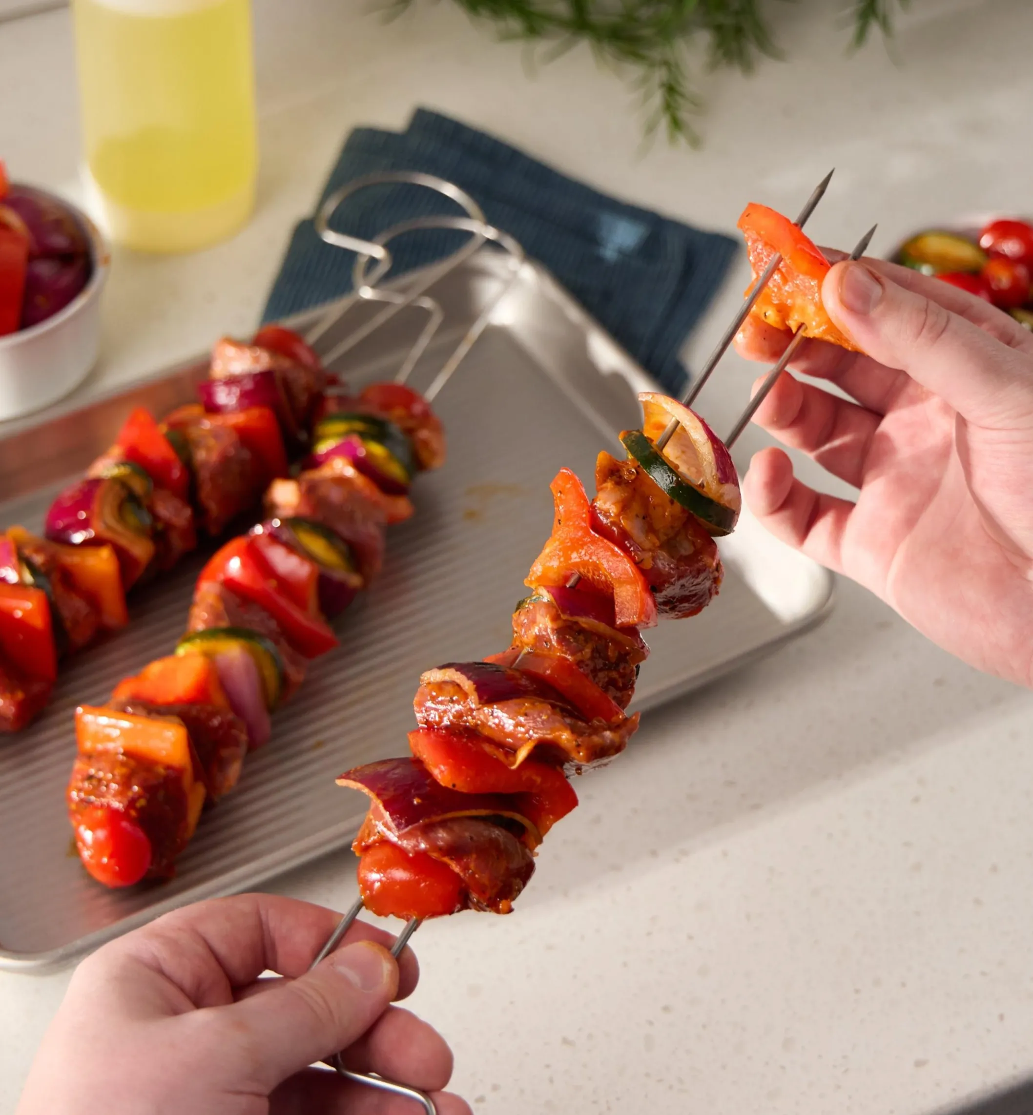 Double-Prong Skewers