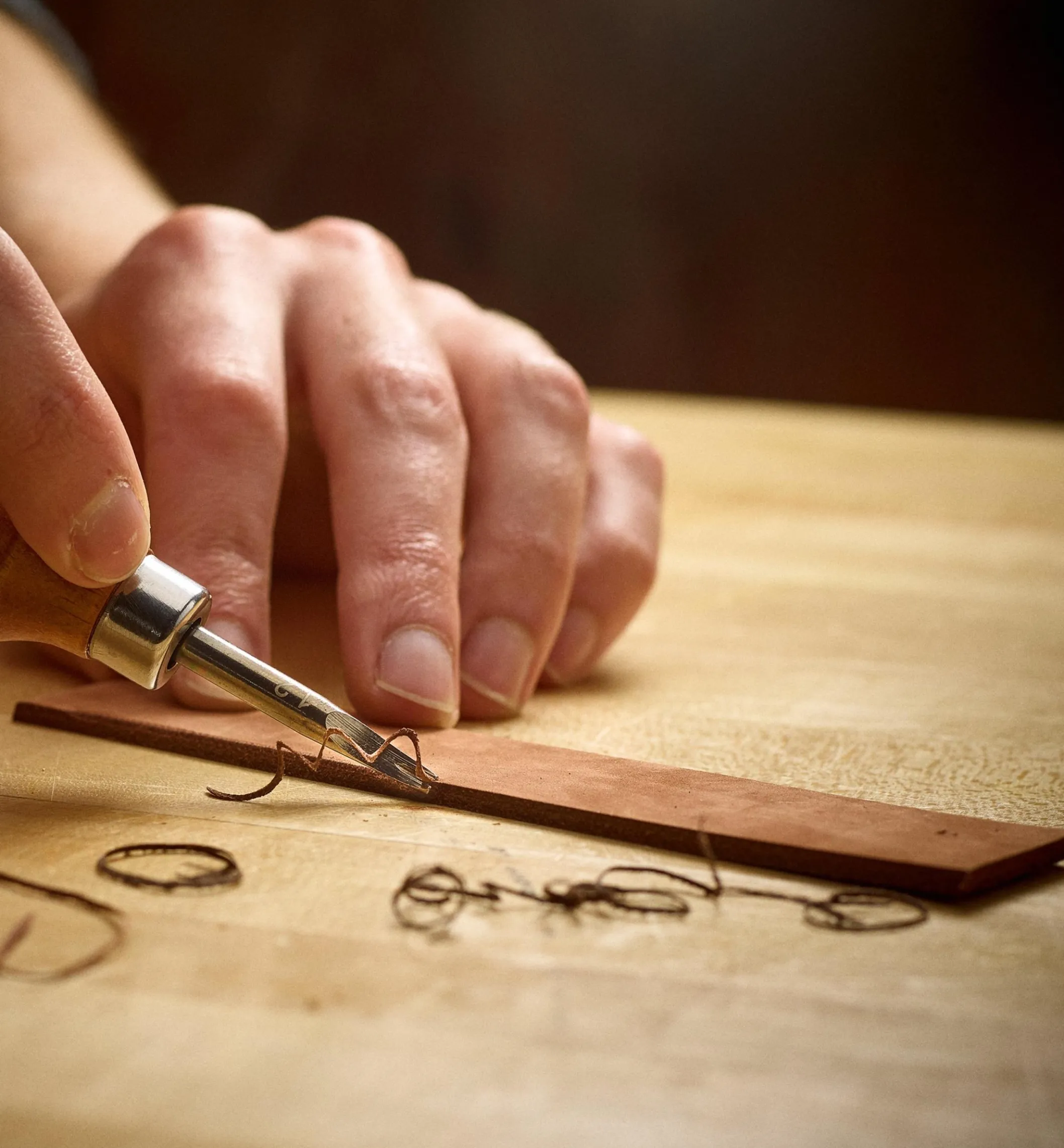 Edging Tool For Leather
