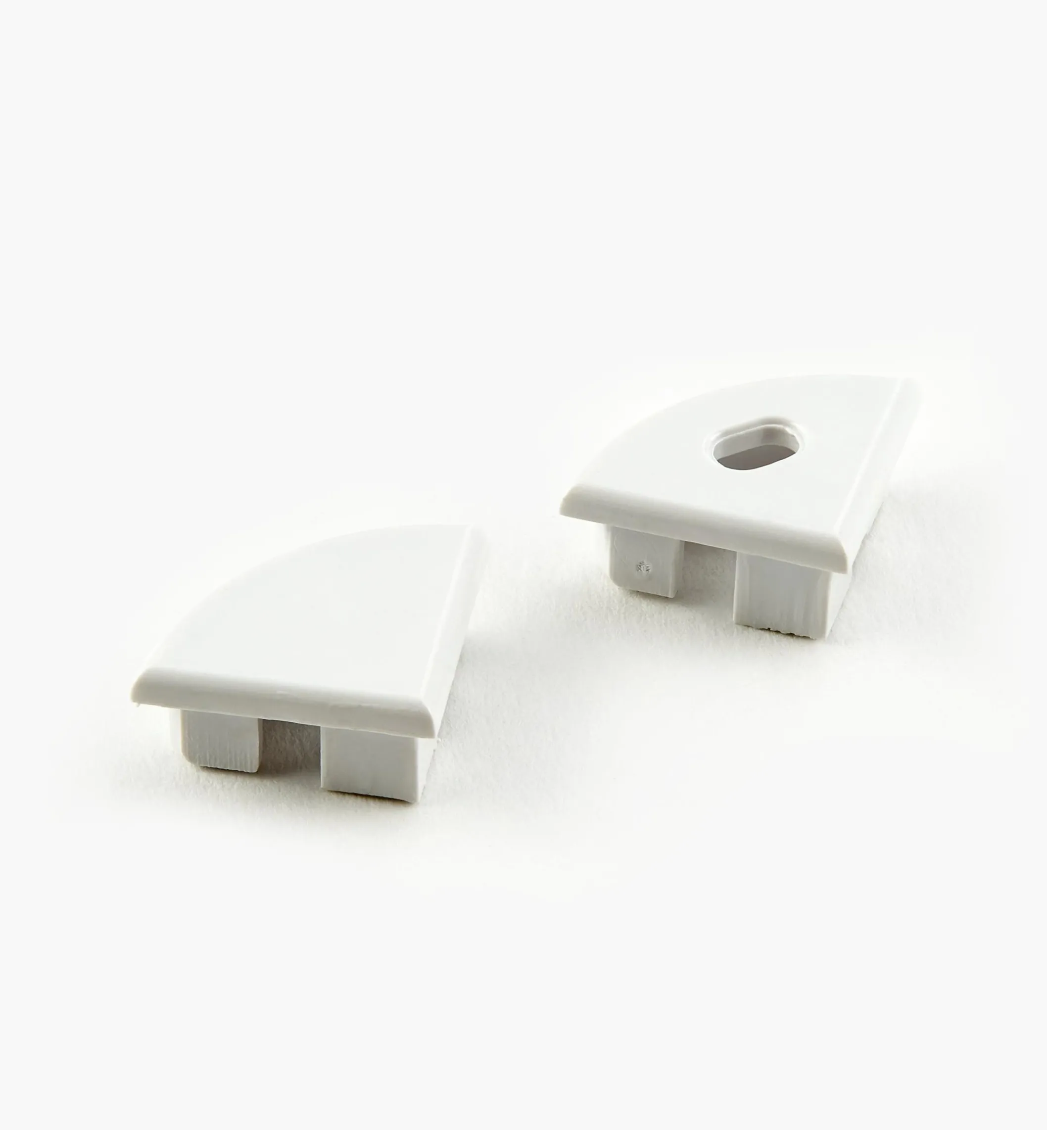 End Caps For Corner-Mount LED Tape Lighting Channels