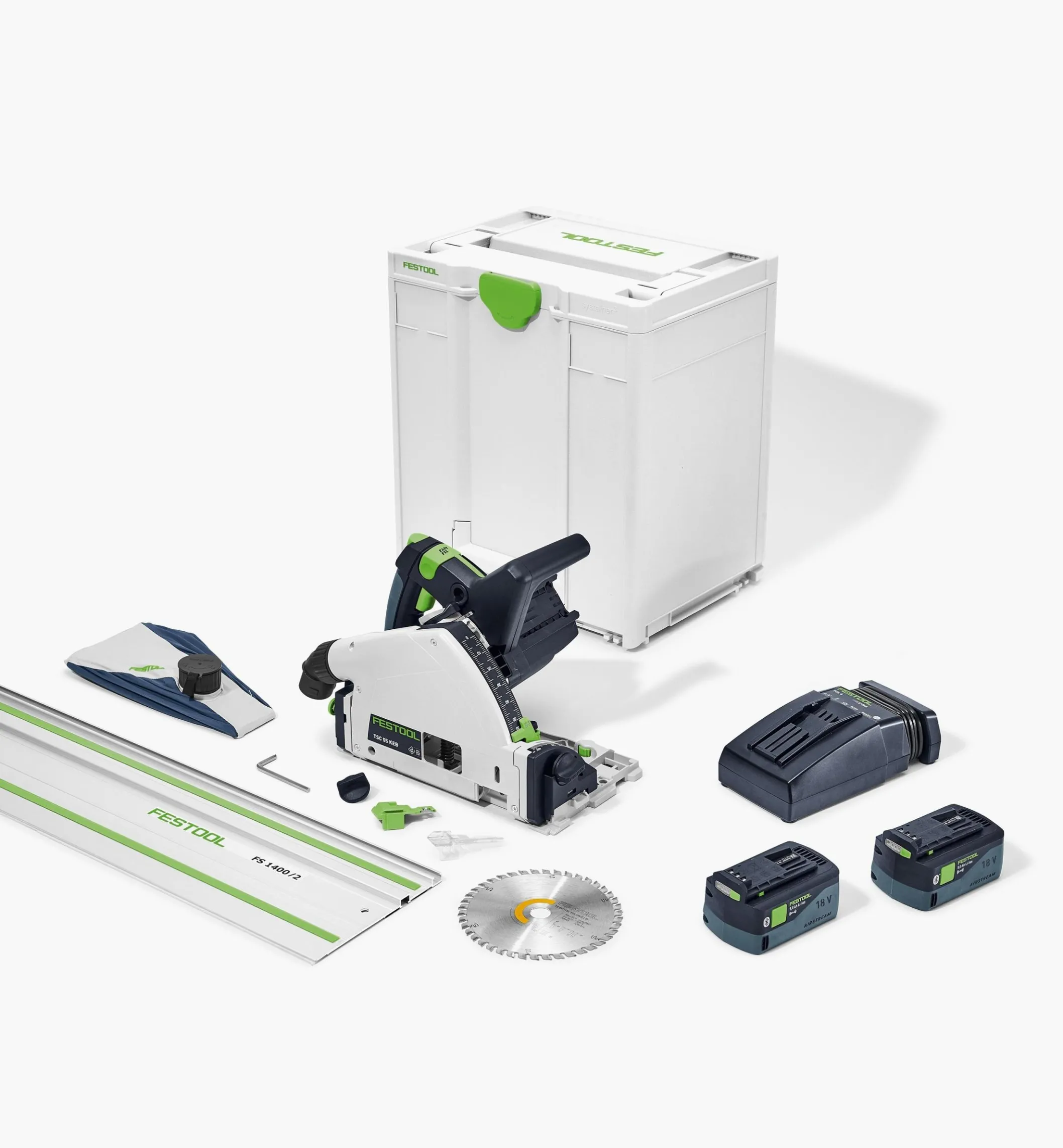 Festool Cordless Track Saw TSC 55 KEBI-F-Set-FS
