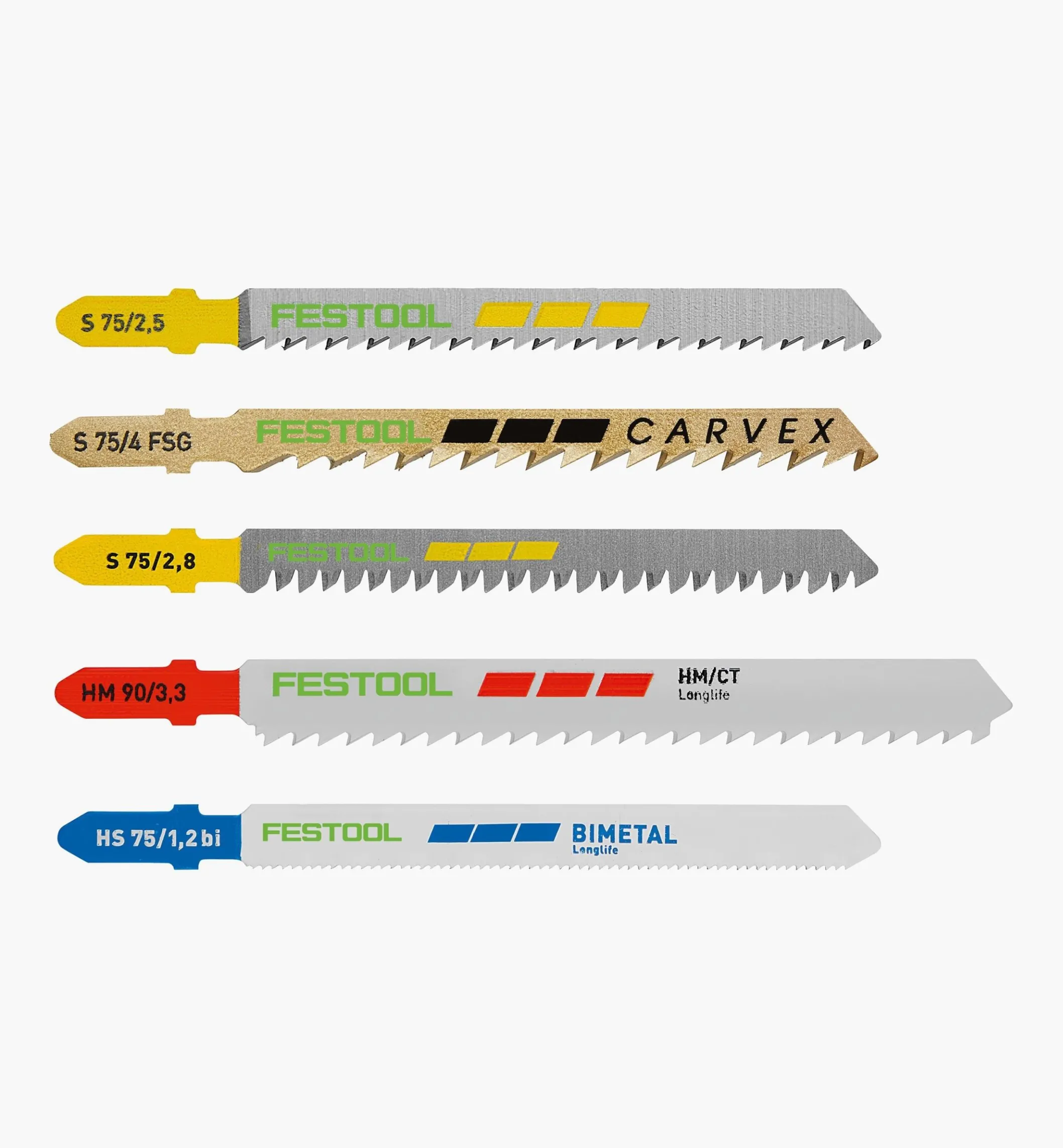 Festool Jigsaw Blade Set STS-Sort/21 W/P/M