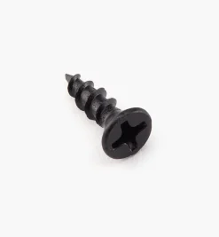 Flat-Head Black Steel Screws