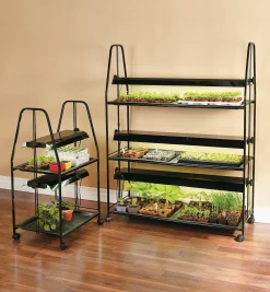 Floralight T5 LED Full-Spectrum Multi-Tier Grow-Light Stands