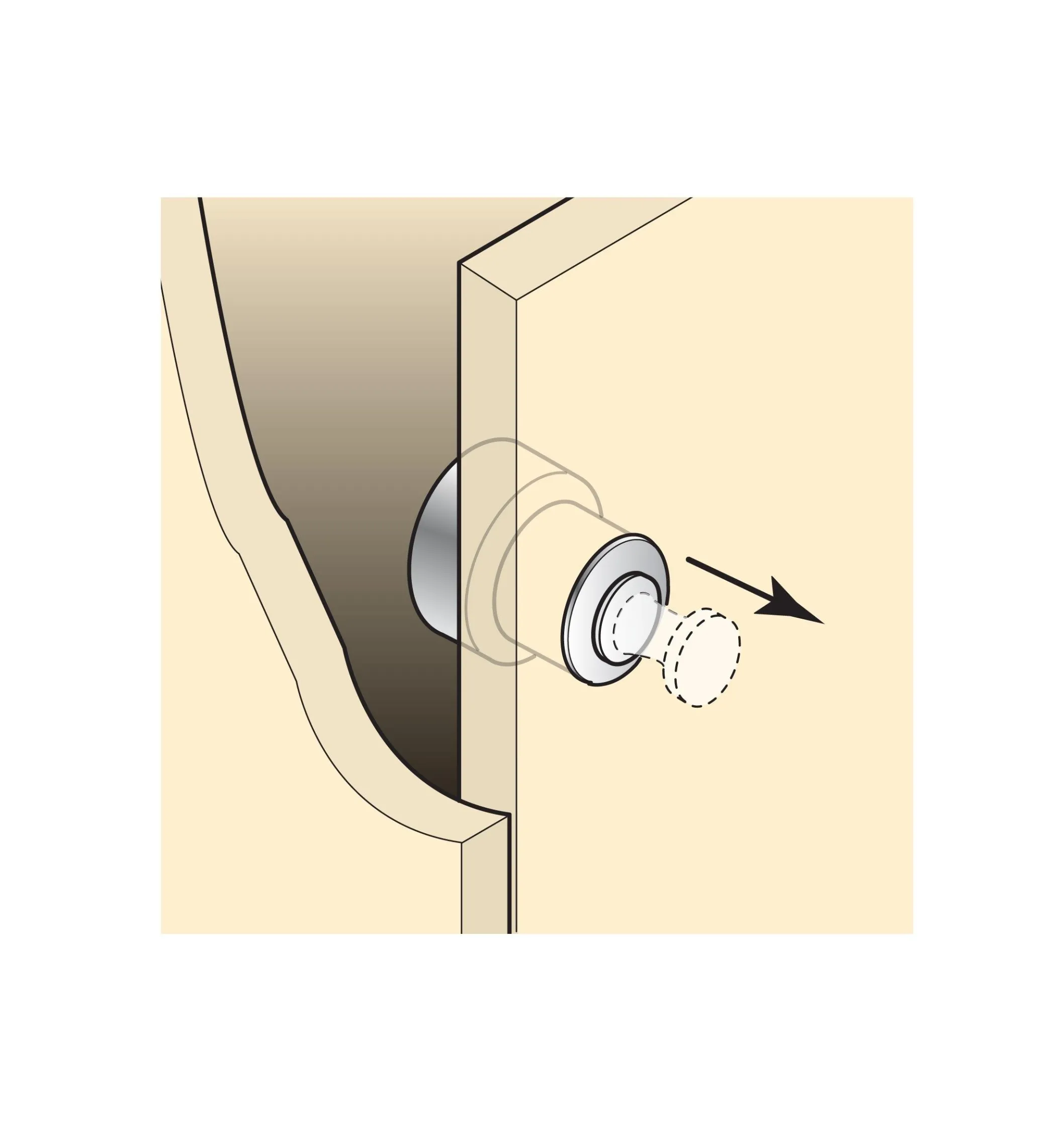 Flush Furniture Knob
