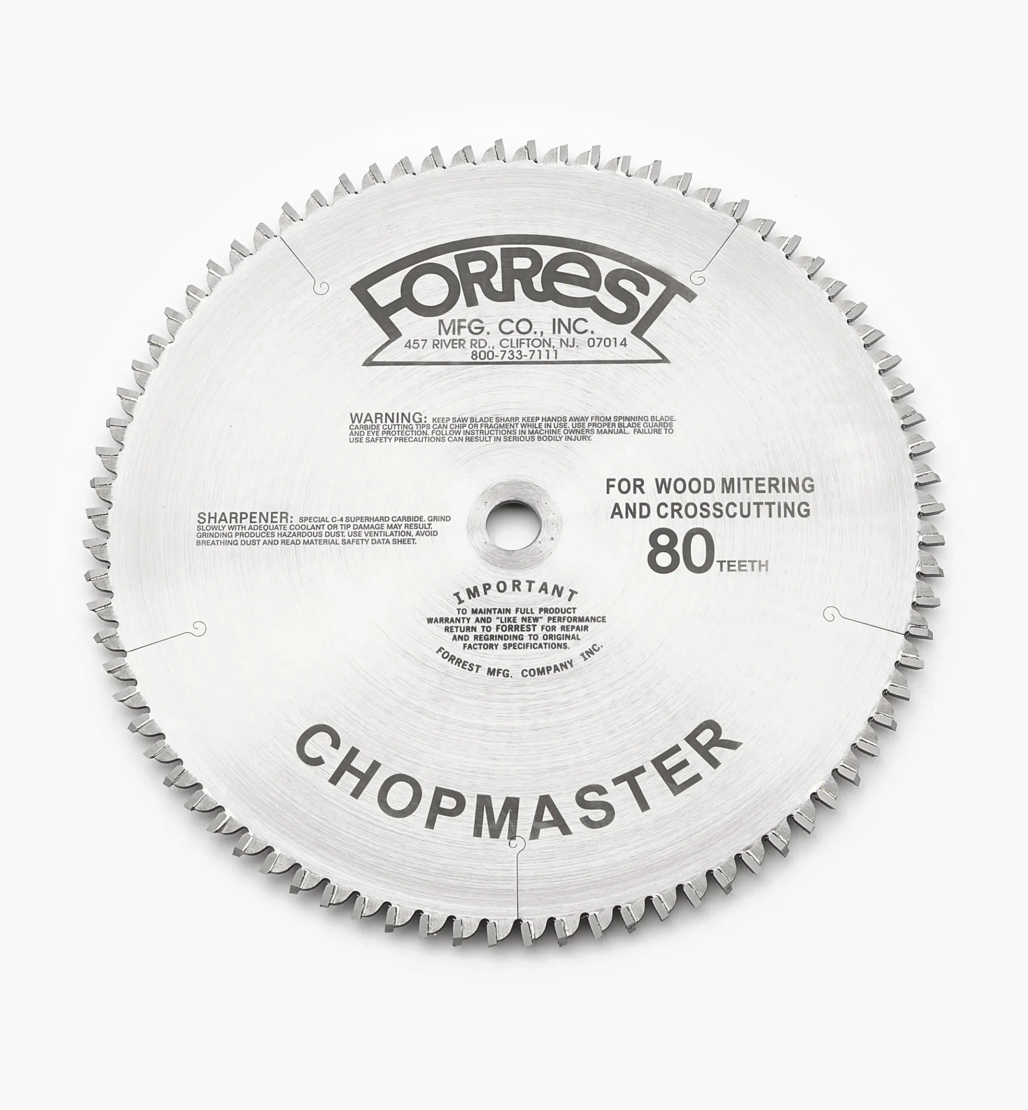 Forrest Chopmaster Saw Blades
